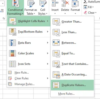 null 高度な比較技術を使用して重複を強調表示 7