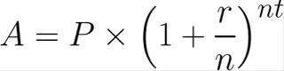Compound interest formula 1
