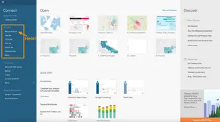 null Tableau介面連接示意圖1