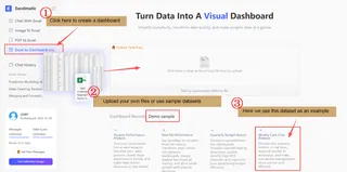 Step 1: Excelmatic: Uploading and Describing Your File