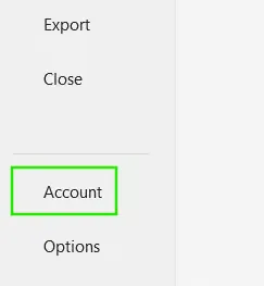 Excel의 계정 기능 2
