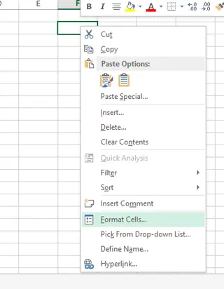identifying data types in excel 1