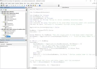 A janela do Editor Visual Basic do Excel 1