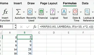 Excel LAMBDA combinada con MAP 7