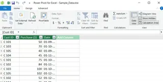 Power Pivot for Excel pop-up with Excel data model 29