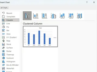 Using Data Models in Excel with the Insert Chart options 33