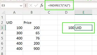 Excelで固定参照にINDIRECT()を使用。 7 Excelで固定参照にINDIRECT()を使用。 7