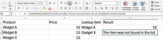 Excel ISERROR combined with IF() and VLOOKUP() 3