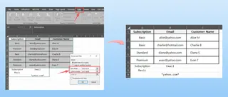 Dialogfeld des Excel-Spezialfilters