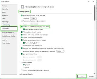 Excelでフィルハンドルを有効にする方法。 9 Excelでフィルハンドルを有効にする方法。 9