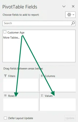 Personnaliser le Tableau Croisé Dynamique 6