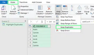 displaying the duplicate data using power query in excel 11 displaying the duplicate data using power query in excel 11
