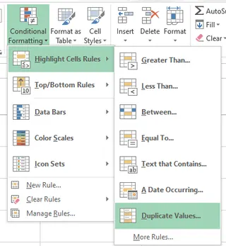 Conditional Formatting and selecting Duplicate Values option in Excel 2 Conditional Formatting and selecting Duplicate Values option in Excel 2
