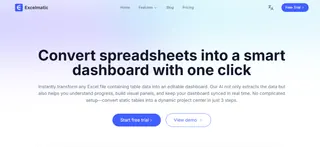 Excelmatic: el Generador de Paneles de Control con IA Excelmatic: el Generador de Paneles de Control con IA