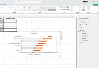 in the format data series pane, select 