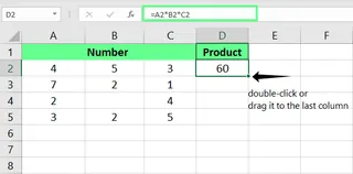 Multiplicando dos columnas en Excel. 4