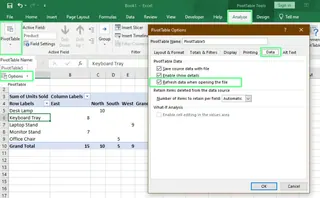 設定 Excel 樞紐分析表自動重新整理 2