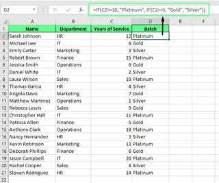Using Nested IF in Excel. 1