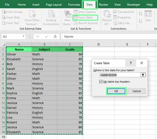 從表格/範圍按鈕 18