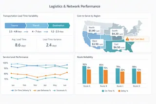 Logistics and Network Performance Dashboards