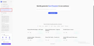 template generation page