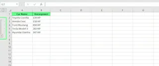 Desagrupar para mostrar filas en Excel. 6