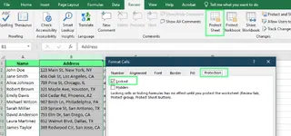 在 Excel 工作表中保護和解除保護特定儲存格。 7