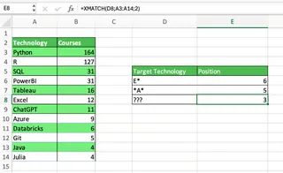 Wildcards in XMATCH 3