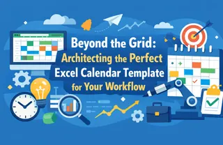 Au-delà de la grille : Concevoir le modèle de calendrier Excel parfait pour votre flux de travail