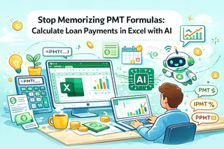 Pare de Memorizar Fórmulas de PMT: Calcule Pagamentos de Empréstimos no Excel com IA