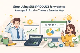 Stop Using SUMPRODUCT for Weighted Averages in Excel — There's a Smarter Way