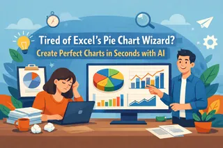 Cansado do Assistente de Gráficos de Pizza do Excel? Crie Gráficos Perfeitos em Segundos com IA