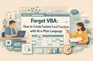 Esqueça o VBA: Como Criar Funções Personalizadas do Excel com IA em Linguagem Simples