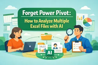 Power Pivot 잊어라: AI로 여러 Excel 파일을 분석하는 방법
