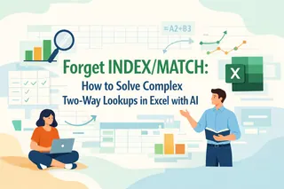 Olvídate de INDEX/MATCH: Cómo resolver búsquedas bidireccionales complejas en Excel con IA