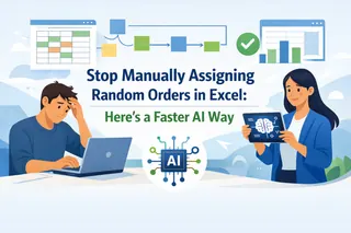 Arrêtez d'assigner manuellement des ordres aléatoires dans Excel : une méthode IA plus rapide
