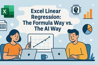 Excel Lineare Regression: Der Formelweg vs. Der KI-Weg
