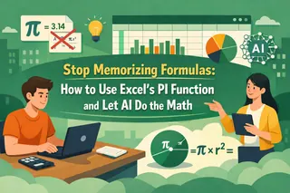 Stop Memorizing Formulas: How to Use Excel's PI Function and Let AI Do the Math