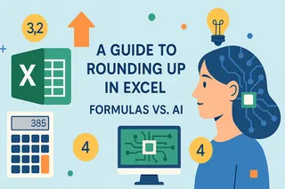 Um Guia para Arredondar no Excel: Fórmulas vs. IA