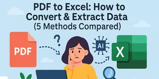 PDF zu Excel: Konvertieren & Daten extrahieren (5 Methoden im Vergleich)