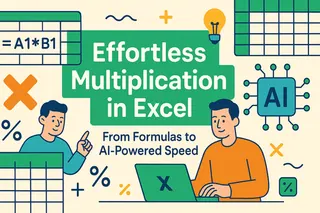 Multiplicação sem Esforço no Excel: Das Fórmulas à Velocidade com IA