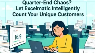 Quartalsendechaos? Lassen Sie Excel-KI Ihre einzigartigen Kunden intelligent zählen
