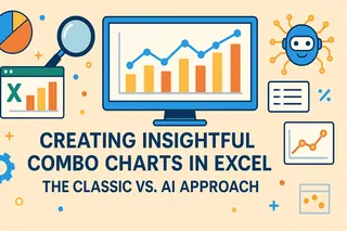 Erstellen von aufschlussreichen Kombidiagrammen in Excel: Der klassische vs. KI-Ansatz