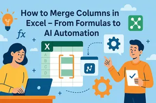 Como Mesclar Colunas no Excel - De Fórmulas à Automação com IA