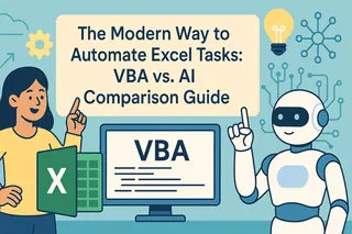O Método Moderno para Automatizar Tarefas no Excel: Guia de Comparação VBA vs. IA