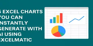 5 Gráficos do Excel Que Você Pode Gerar Instantaneamente com IA Usando o Excelmatic