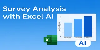 Como Analiso Dados de Pesquisa Mais Rápido com Excel AI — Sem Fórmulas Necessárias