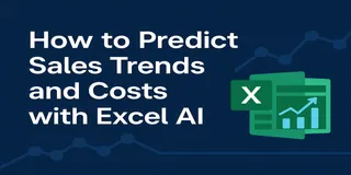 Como Prever Tendências de Vendas e Custos com Excel AI — Sem Fórmulas Necessárias