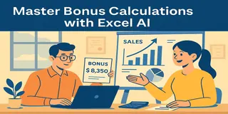 Simplifique Cálculos de Bônus e Comissões com Excel AI