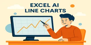 如何使用Excel AI 工具立即建立折線圖